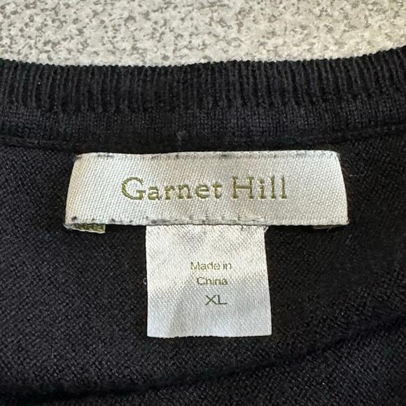 Garnet Hill Sz XL Silk and Cotton Blend Round Neck 3/4 Sleeve Tunic Tee Capsule - Picture 3 of 9